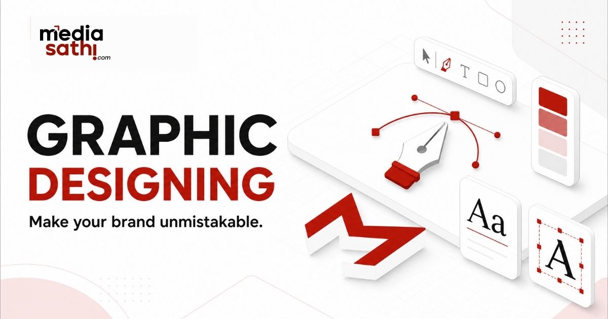 Media Sathi graphic designing services for creative branding and visual communication