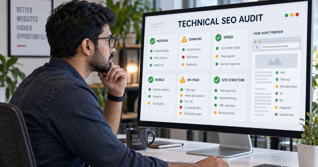 Technical and on-page SEO audit checklist for website optimisation